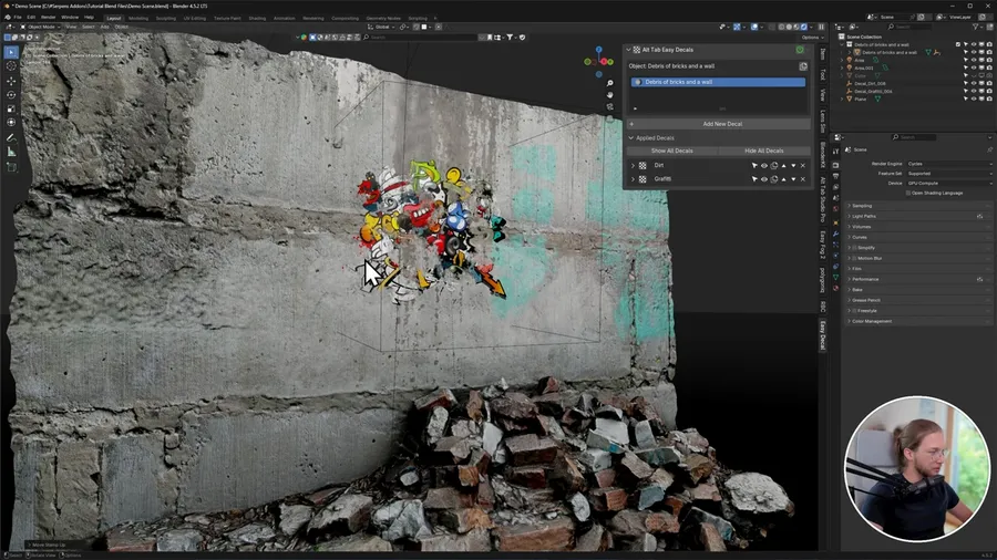 A new way to texture models in blender! Alt Tab Easy Decals Showcase & Tutorial 5-56 screenshot.webp