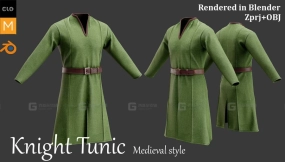 中世纪骑士大衣束腰长袍外套