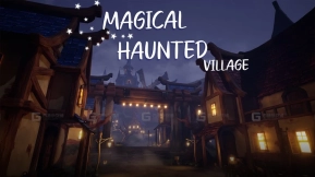 【UE5.0】风格化魔法闹鬼村庄（魔法闹鬼村庄风格化城市）  Stylized Magical Haunted Village ( Magic Haunted Haunted Village Stylized City )