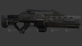 AR背枪-48 - AR Back 3D model-48