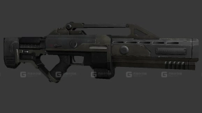 AR背枪-48 - AR Back 3D model-48