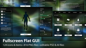 【UE】全屏扁平GUI+UI工具包