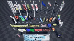 【UE】反应式横幅与旗帜 2.0  Reactive Banners and Flags 2.0