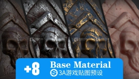 Substance游戏贴图预设+效果预设 Artstation – Poligone Smart Material Collection for AAA Character Creation