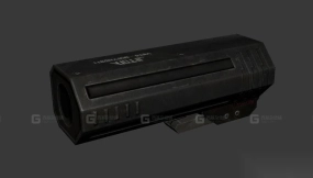 中号方形消音器 3D模型-54 Med square suppressor 3D model-54