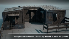 【UE】模块化小屋套装  Modular Hut Pack