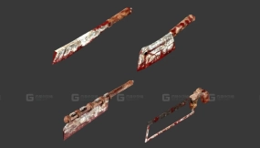 厨房武器 3D模型-20 - Kitchen Weapons 3D model-20