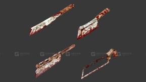 厨房武器 3D模型-20 - Kitchen Weapons 3D model-20