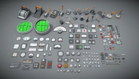 工业套件14号199件 Industrial Kitbash - 14 - 199 pieces