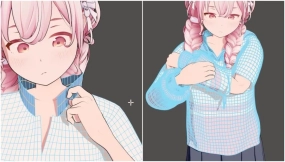 Kensyouen_Y的动漫3D女孩开始学习Blender建模
