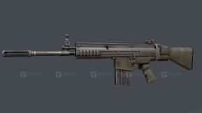 FN SCAR-H重型突击步枪-FN SCAR-H 3D model