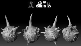 蜥蜴恐龙蛇鳞片皮肤笔刷 Kaiju VDM Brush Pack
