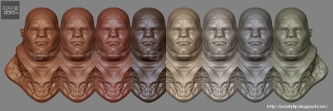 10种zbrush黏土泥塑泥巴橡皮泥材质
