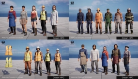 【UE】市民NPC  Citizen NPC