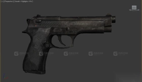 伯莱塔M9 - Beretta M9 3D model-28