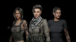 【UE】模块化女性士兵军人  Modular Female Soldier