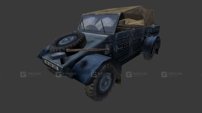 桶车 - Kubelwagen 3D model-98