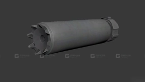 迷你怪物消音器 3D模型-77 Minimonster suppressor 3D model-77