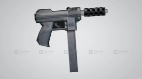 泰克9冲锋枪-GTA  VC, SA (TEC-9) 3D model-19
