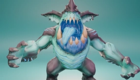 小怪物V3版 - 已绑定骨骼 - 低多边形  Little Monster V3- Rigged -Lowpoly