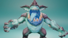 小怪物V3版 - 已绑定骨骼 - 低多边形  Little Monster V3- Rigged -Lowpoly