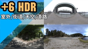 街道自然环境HDR贴图 HDRI Street 