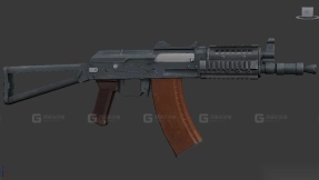 AKS-74U短管突击步枪-AKS74U 3D model
