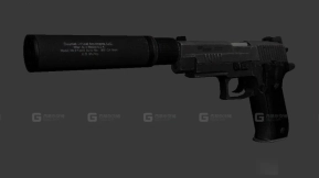 手枪 - Pistol 3D model-7