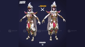 风格化女战士 Stylized Women Warrior