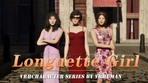 【UE】女性角色NPC 长裙女孩 亚洲 VRHC  Female Character NPC Longuette Girl Asian VRHC