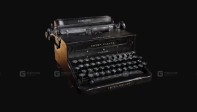 1930年代大型平顶打字机 - 1930s Large Flat-Top Typewriter