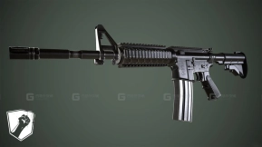 M4A1卡宾枪-M4A1 3D model