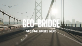 Geo-Bridge程序化现代桥梁版本1.2.1 Geo-Bridge Procedural Modern Bridge v1.2.1