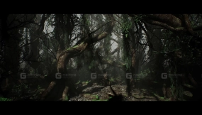 【UE】扭曲缠绕树木暗黑藤蔓枯树 Twine Trees