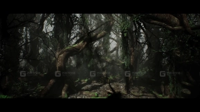 【UE】扭曲缠绕树木暗黑藤蔓枯树 Twine Trees