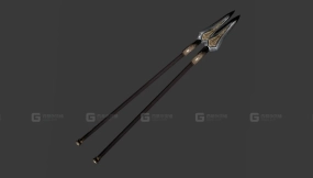 矛 3D模型-36 - Spears 3D model-36