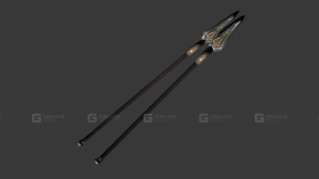 矛 3D模型-36 - Spears 3D model-36