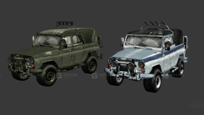 乌兹 - UAZ 3D model-91