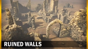 【UE】破败的墙壁  Ruined Walls