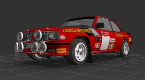 1980年欧宝Ascona 400 - 1980 Opel Ascona 400 3D model-10