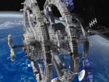 【模型】高精度宇宙空间站3D模型 TurboSquid – Sci-Fi Space Station