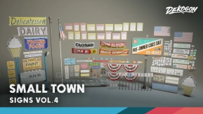 【UE】标识标牌VOL.4小镇风格 Signage VOL.4 – Small Town