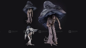 奇幻角色 女巫蘑菇 沼泽地  Fantasy Character Witch Mushroom Swampy