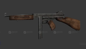 汤普森M1A1-Thompson M1A1 3D model-0