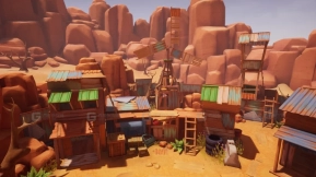 【UE】低多边形废土前哨站  Lowpoly Wasteland Outpost