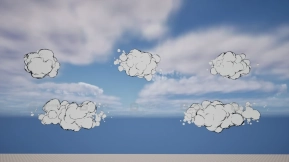 【UE】卡通云朵  Cartoon Clouds