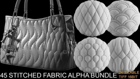 缝合缝线布料皮革皮包沙发alpha贴图 STITCHED CLOTH AND FABRIC ALPHA BRUSH BUNDLE vol2 zbrush37