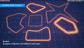【UE】数字孪生样条线路径箭头边框插件  Simple Path Tracer
