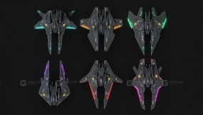 低多边形航天器组合包 Lowpoly Spacecraft pack