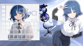 三月女神艾莉亚卡侬桑娜妲素体衣装《原神》